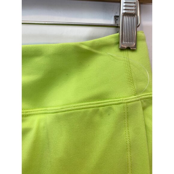 Athleta Girl Goal Getter Athletic Skort Skirt Neon Lime Green Size Large 12 - Picture 2 of 6